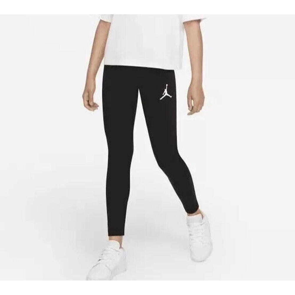 NWT Air Jordan LEGGINGS Toddler  Girls  Jumpman Logo Black White size 3-4